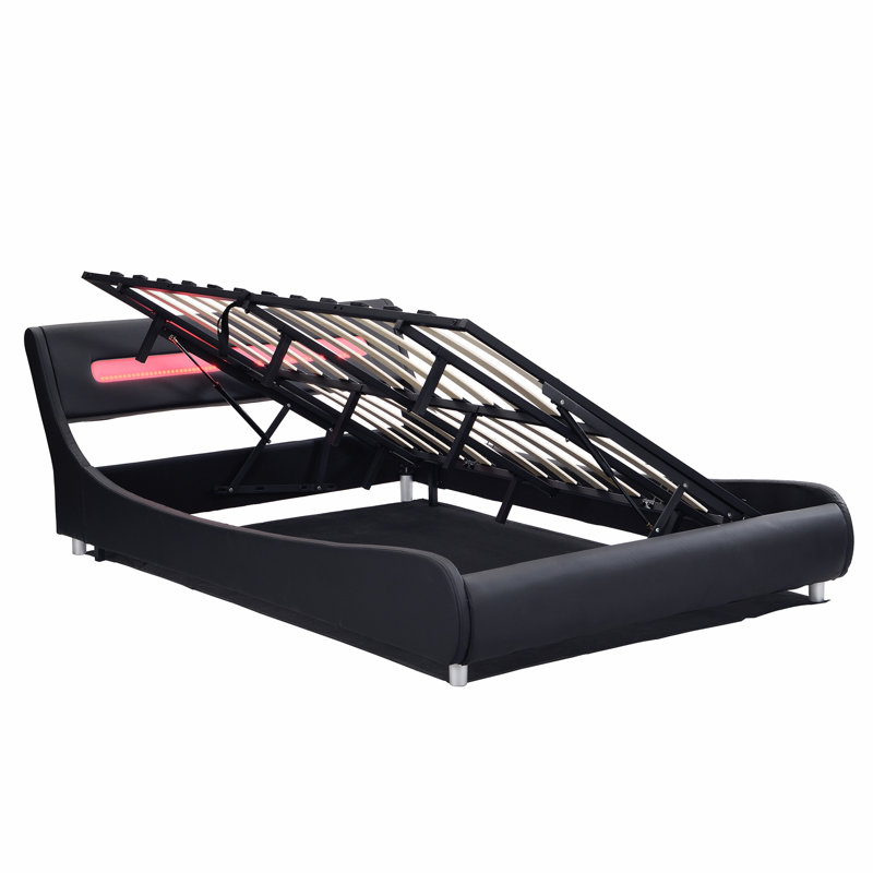 Ivy Bronx Knel Upholstered Storage Bed, Low Profile Platform Bed with